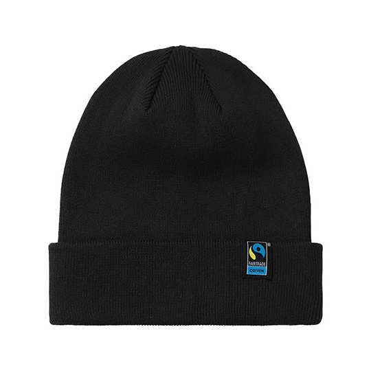 Czapka Beanie Bawelna Fairtrade NE93055 - Black