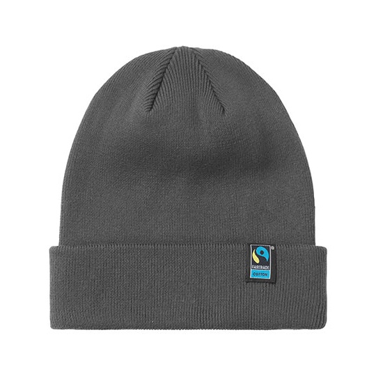 Czapka Beanie Bawelna Fairtrade NE93055 - Charcoal