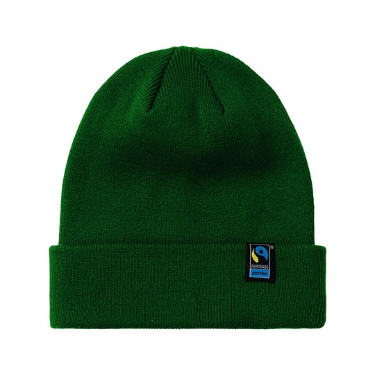 Czapka Beanie Bawelna Fairtrade NE93055 - Bottle Green