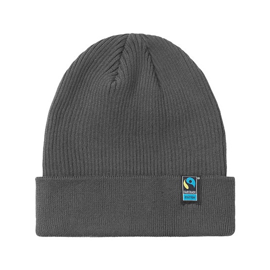 Czapka Beanie Bawelna Fairtrade NE93056 - Charcoal