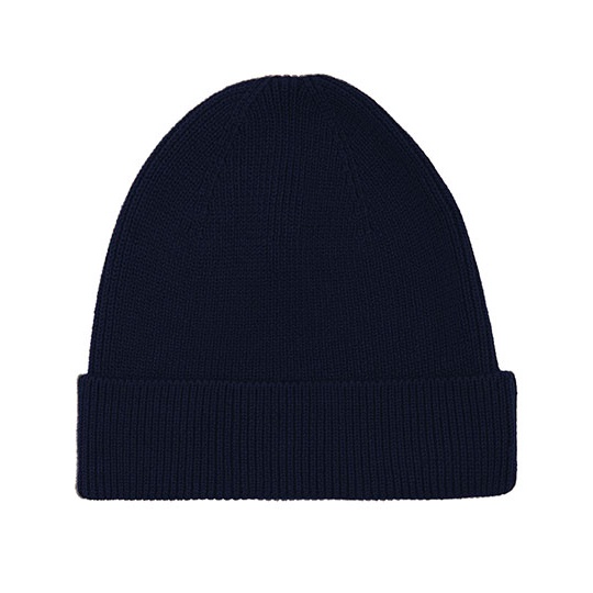 Czapka Beanie Bawelna Organiczna Fairtrade NE93057 - Navy