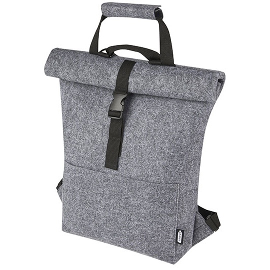 Plecak rowerowy rolltop z filcu NT0663 - Medium Grey