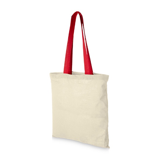 Torba Standardowa Bawelniana NT110N - Natural & Red