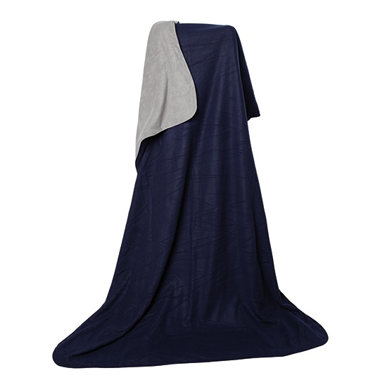Koc dwustronny fleece NT1530 - Navy Blue