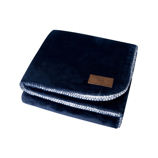 Koc polarowy sherpa NT1566 - Navy & White