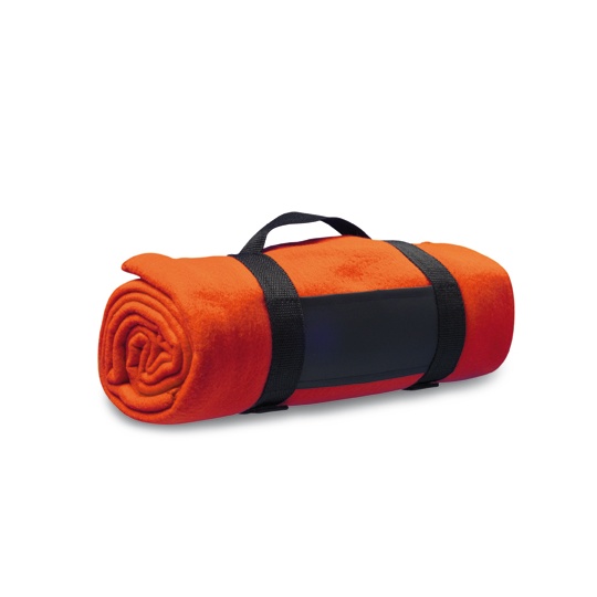 Koc polarowy z paskiem NT1761 - Orange
