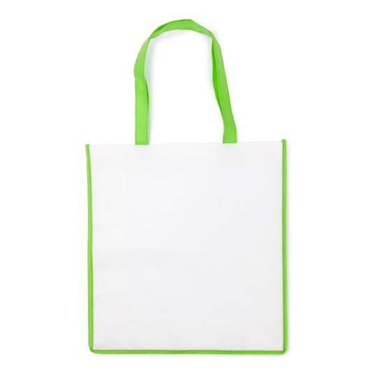 Torba na zakupy Standardowa Polipropylenowa z Klinem NT3610 - White & Light Green