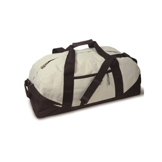 Torba Sportowa Poliester 600D 35L NT5688 - Light Grey & Black