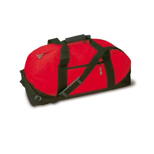 Torba Sportowa Poliester 600D 35L NT5688 - Red & Black