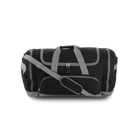 Torba sportowo-podróżna 95L z kieszeniami NT6431 - Black