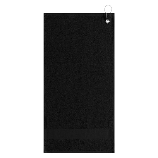Recznik Golfowy Bawelniany z Klipsem NT9165 - Black