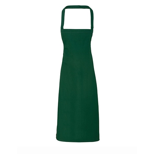 Fartuch Dlugi Bawelniany Organiczny PW102 - Bottle Green (ca. Pantone 560C)