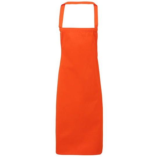Fartuch Dlugi Bawelniany Organiczny PW102 - Orange (ca. Pantone 1655C)