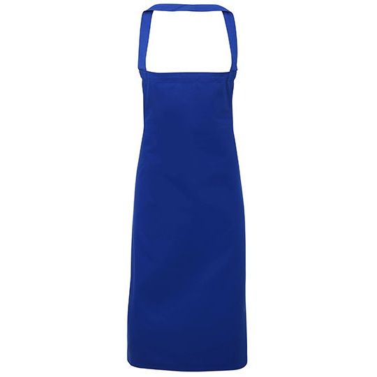 Fartuch Dlugi Bawelniany Organiczny PW102 - Royal (ca. Pantone 286C)