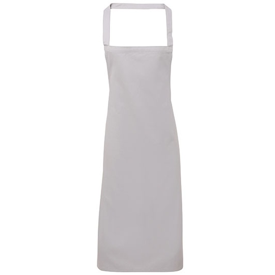 Fartuch Dlugi Bawelniany Organiczny PW102 - Silver (ca. Pantone 428C)