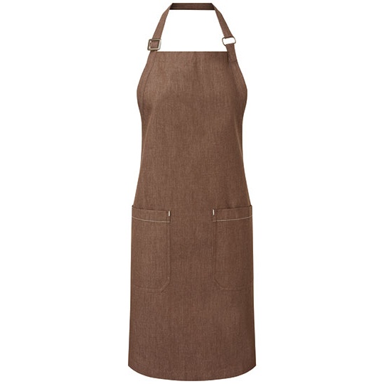 Fartuch Denimowy Bawelna Organiczna PW113 - Brown Denim (ca. Pantone 4705C)