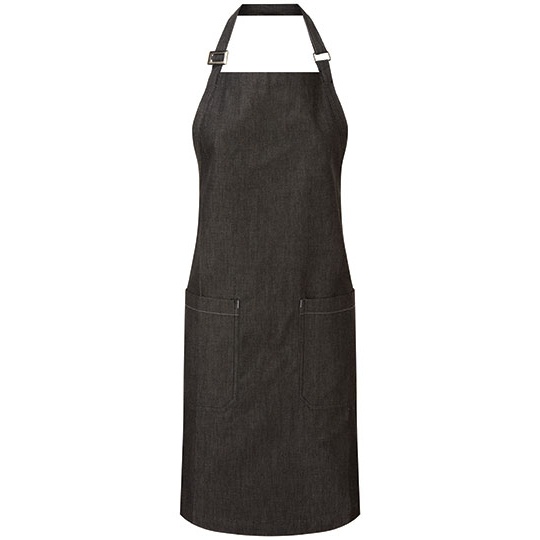 Fartuch Denimowy Bawełna Organiczna PW113 - Black Denim (ca. Pantone 532C)