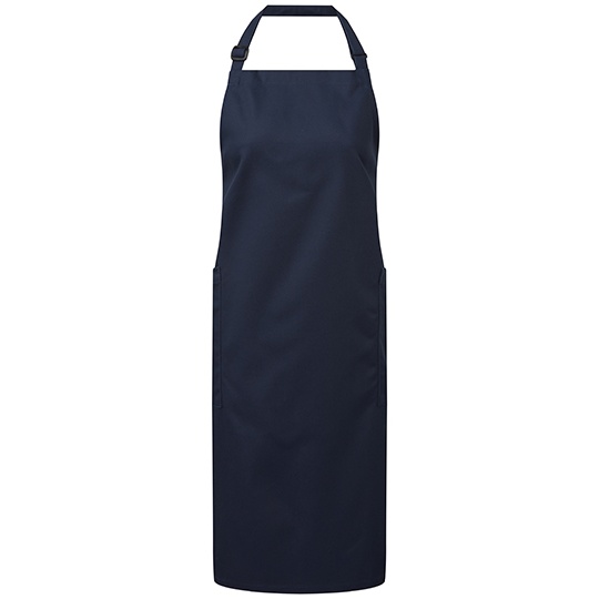 Fartuch Pelny Regulowany Poliester Recykling Bawelna Organiczna PW120 - Navy (ca. Pantone 533C)