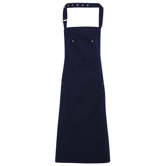 Fartuch Pelny Bawelniany Chino PW132 - Navy (ca. Pantone 2378C)