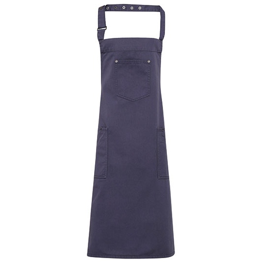Fartuch Pelny Bawelniany Chino PW132 - Steel (ca. Pantone Cool Grey 11C)