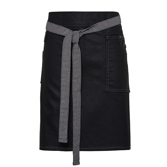 Fartuch Denimowy Bawełniany PW135 - Black Denim (ca. Pantone 433C)