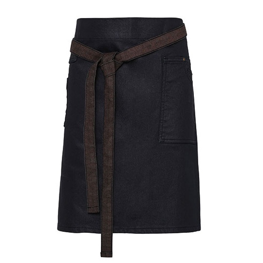 Fartuch Denimowy Bawelniany PW135 - Indigo (ca. Pantone 2380C) & Brown Denim (ca. Pantone 4705C)