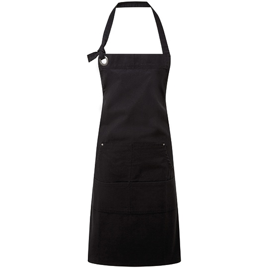 Fartuch Bawelniany Wytrzymaly PW137 - Black (ca. Pantone Black C)