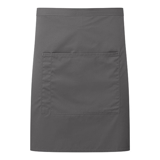 Fartuch sredni w talii z recyklingu PW141 - Dark Grey (ca. Pantone 425C)