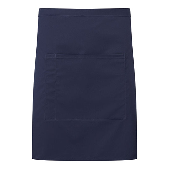 Fartuch sredni w talii z recyklingu PW141 - Navy (ca. Pantone 533C)