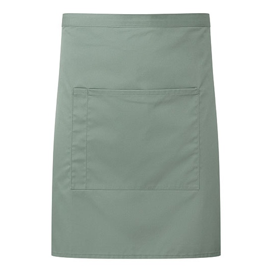 Fartuch sredni w talii z recyklingu PW141 - Sage (ca. Pantone 5497C)