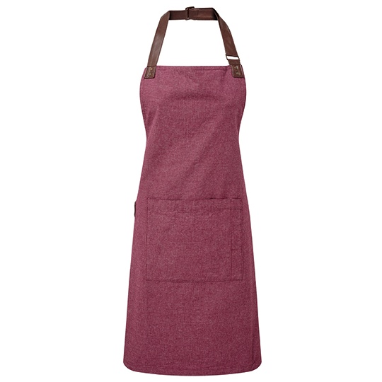 Fartuch Oxford Bawelniany PW144 - Burgundy (ca. Pantone 209C)