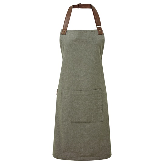 Fartuch Oxford Bawelniany PW144 - Moss Green (ca. Pantone 418C)
