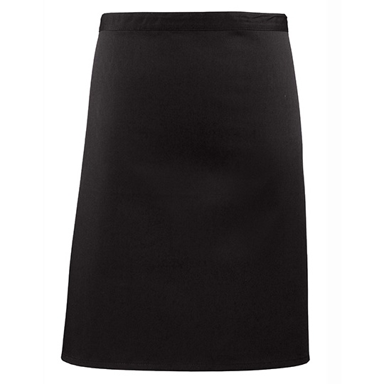 Fartuch Polfartuch Bawelna Twill Poliester PW151 - Black (ca. Pantone Black C)