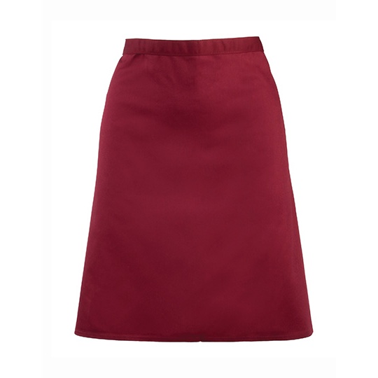 Fartuch Polfartuch Bawelna Twill Poliester PW151 - Burgundy (ca. Pantone 216C)