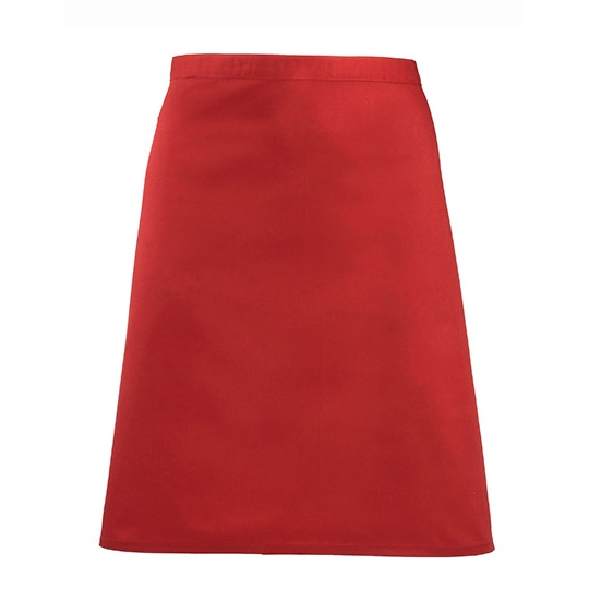 Fartuch Polfartuch Bawelna Twill Poliester PW151 - Red (ca. Pantone 200C)