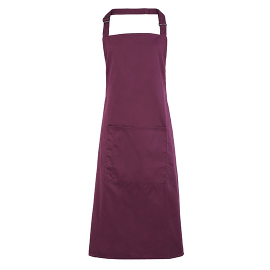 Fartuch Kelnerski Twill PW154 - Aubergine (ca. Pantone 5115C)
