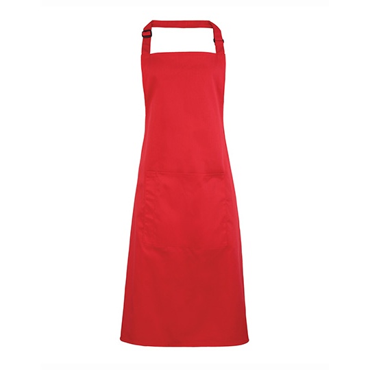 Fartuch Kelnerski Twill PW154 - Strawberry Red (ca. Pantone 186C)