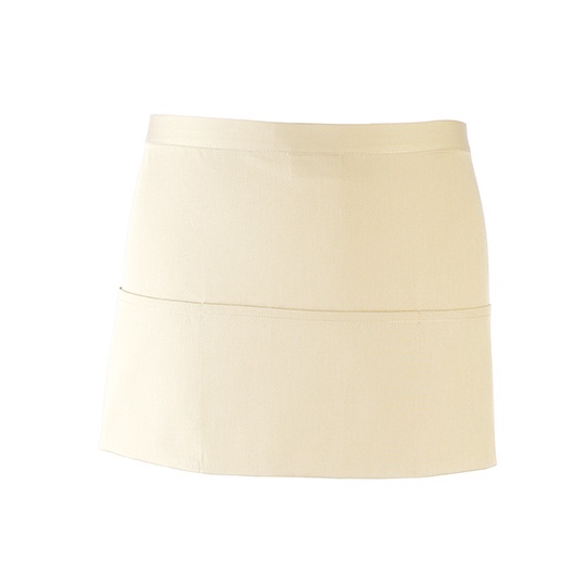 Fartuch Krotki Twill PW155 - Natural (ca. Pantone 1205C)
