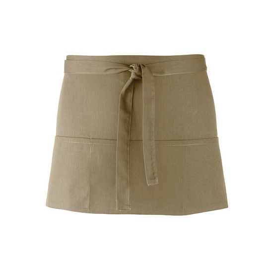 Fartuch Krotki Twill PW155 - Olive (ca. Pantone 378C)