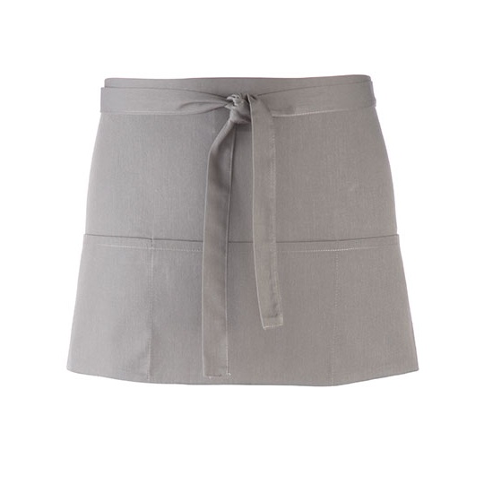 Fartuch Krótki Twill PW155 - Pale Grey (Silver) (ca. Pantone 428C)