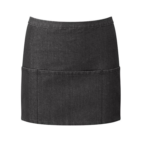 Fartuch Krotki Twill PW155 - Black Denim (ca. Pantone 532C)