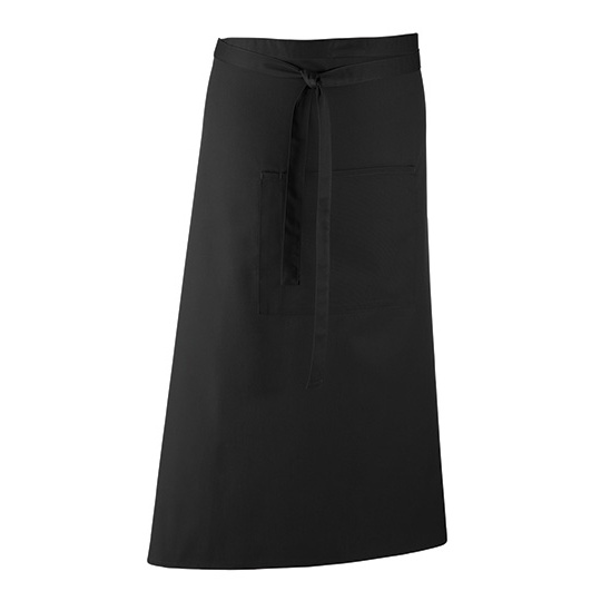 Fartuch Barowy Twill PW158 - Black (ca. Pantone Black C)