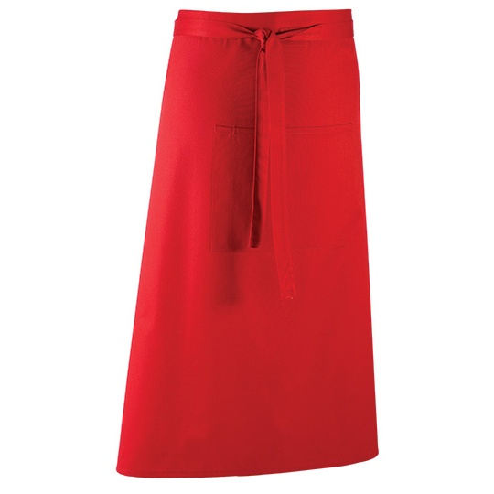 Fartuch Barowy Twill PW158 - Red (ca. Pantone 200C)