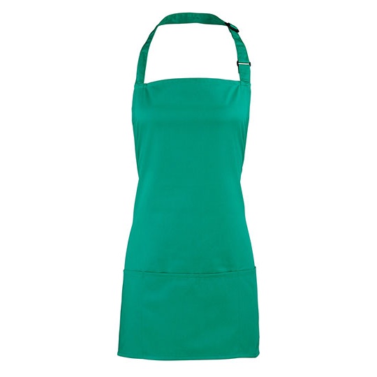 Fartuch 2w1 Bawelna Twill PW159 - Emerald (ca. Pantone 7728C)