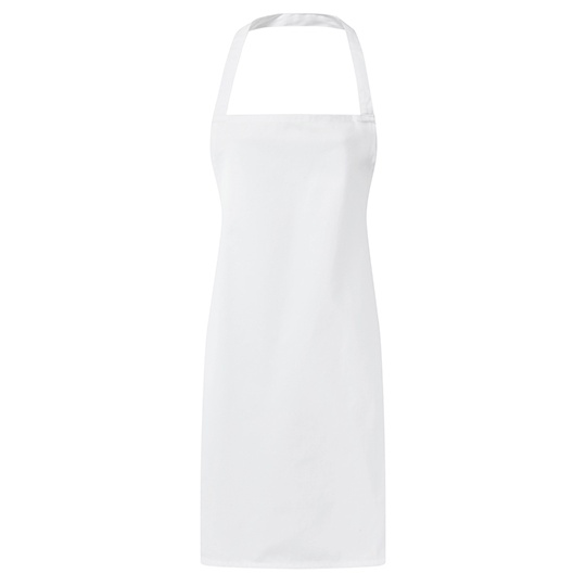 Fartuch Klasyczny Twill Poliester Bawelna PW165 - White