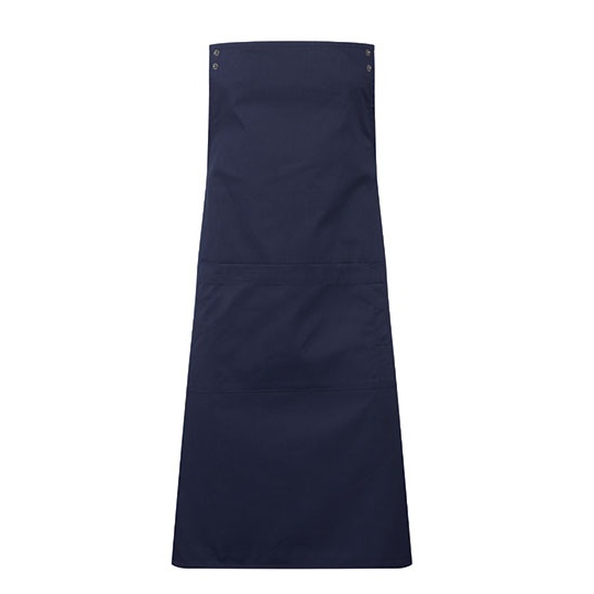 Fartuch Dlugi Poliester Bawelna Recykling PW190 - Navy (ca. Pantone 533C)
