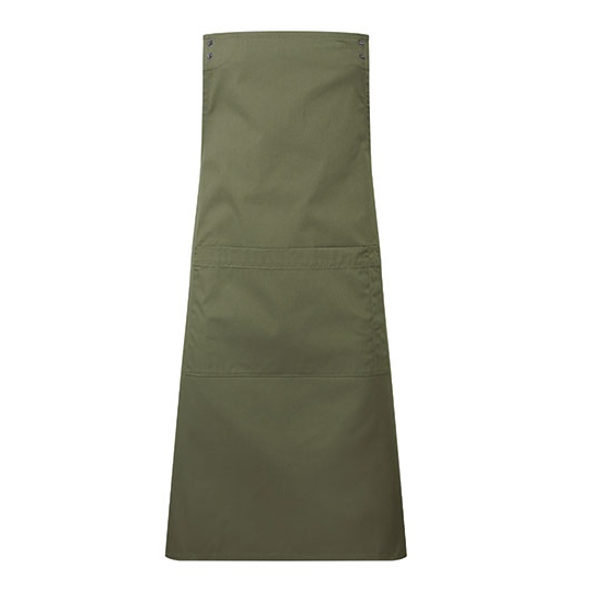 Fartuch Dlugi Poliester Bawelna Recykling PW190 - Olive (ca. Pantone 7763C)