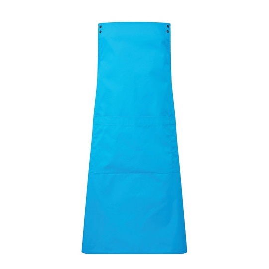 Fartuch Długi Poliester Bawełna Recykling PW190 - Turquoise (ca. Pantone 7703C)