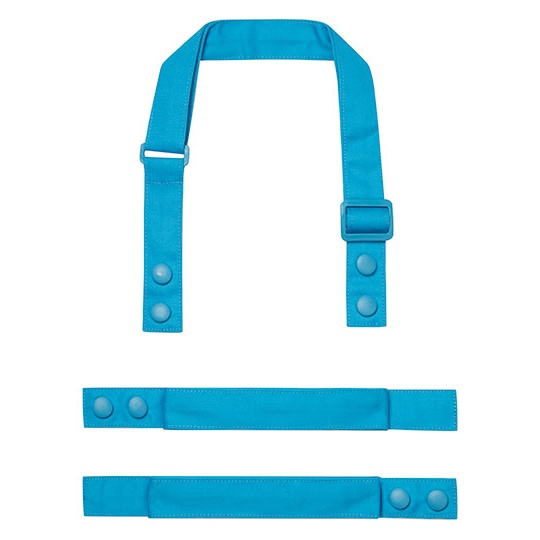 Pasek do fartucha regulowany poliester z recyklingu PW191 - Turquoise (ca. Pantone 7703C)