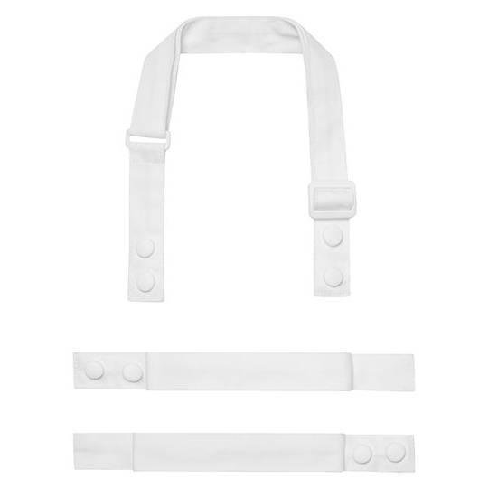 Pasek do fartucha regulowany poliester z recyklingu PW191 - White
